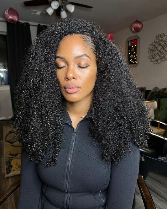 Perruque Demi-Tête Afro Kinky Curly
